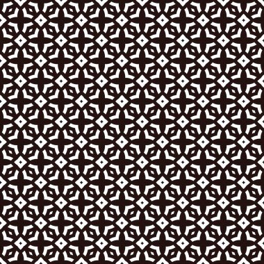 Geometrik süslemeli vektör deseni. Kusursuz tasarım dokusu