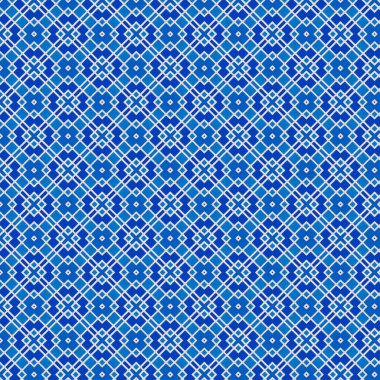 Geometrik şekilli kusursuz desen, vektör illüstrasyonu