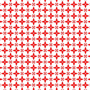 Kırmızı ve beyaz karelerin kusursuz deseni