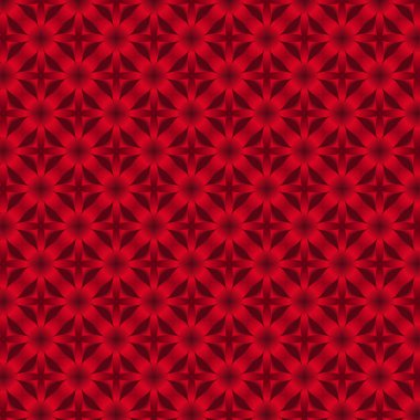 Kırmızı süslemeli kusursuz desen. Geometrik soyut arkaplan.