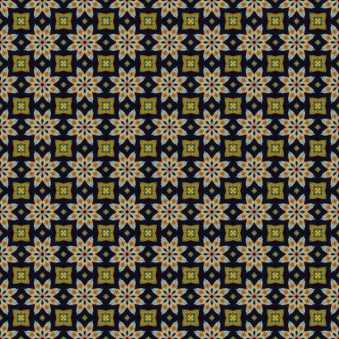 Arap tarzında kusursuz desen, geometrik süs