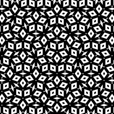 soyut siyah-beyaz desen, vektör çizim