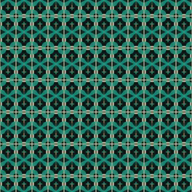 Geometrik şekilli kusursuz desen vektör çizimi