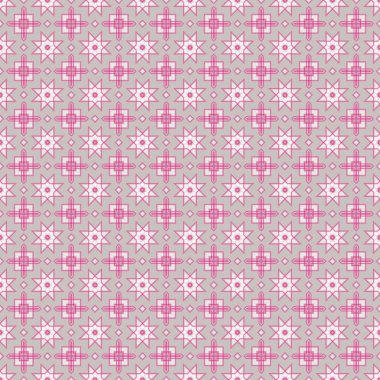 Geometrik şekilli kusursuz desen, vektör illüstrasyonu