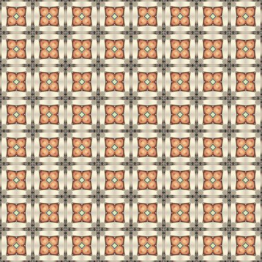 Geometrik şekilli kusursuz desen, vektör illüstrasyonu