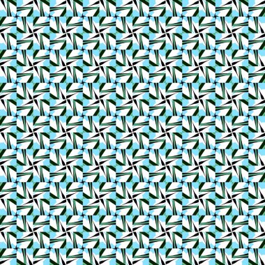 Geometrik süslemeli vektör deseni. Kusursuz tasarım dokusu