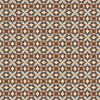 Soyut geometrik dikişsiz desen. Duvar kağıtları, arkaplanlar, yüzey dokuları için vektör çizimi