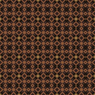 geometrik ve kahverengi elementlerle kusursuz desen