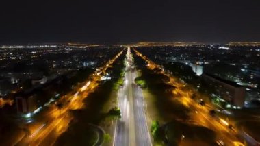 İnanılmaz İnsansız Hava Aracı Brasilia Brezilya DF-002 Gece Otobanı
