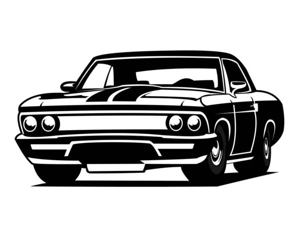 Inspiração Clássica Projeto Vetor Carro Vintage Modelo Design Logotipo Carro —  Vetores de Stock