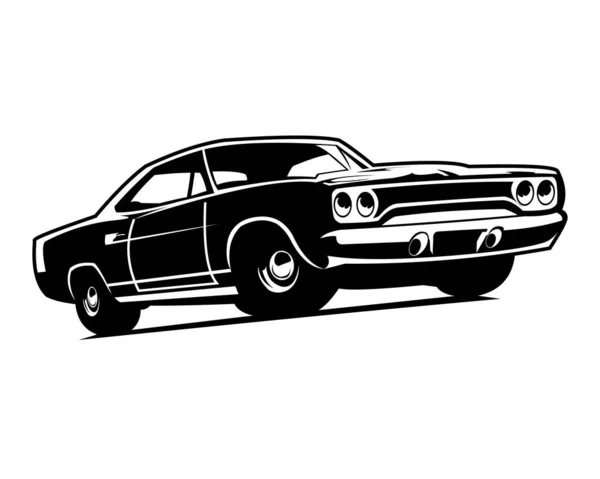 Display Frontale Americano Muscle Car Logo Vettoriale Adatto Industria Automobilistica — Vettoriale Stock