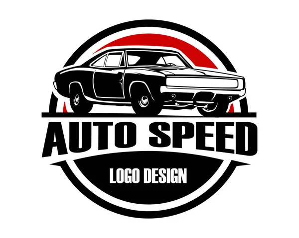 Автомобильный Логотип Best 1968 Dodge Hemi Charger Badge Emblem Изолированный — стоковый вектор