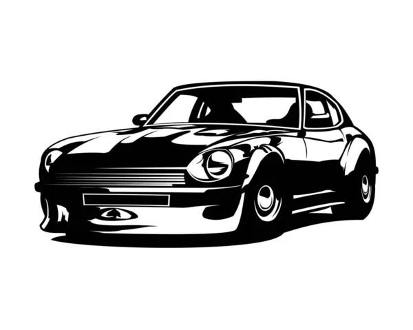 Premium Classic Japanese Sport Car Vector Illustration Meilleur Pour Jdm — Image vectorielle