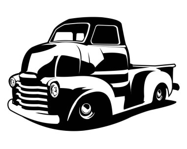 chevy trucks for sale. isolated white background view from side. premium truck design vector. Best for logo, badge, emblem, icon, sticker design. available in eps 10.