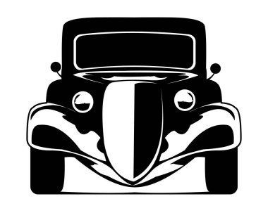1935 truck logo. isolated white background view from front. Best for badge, emblem, icon, sticker design. and for the trucking industry. available in eps 10.