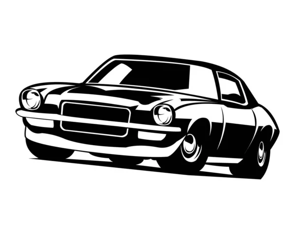 Sylwetka Samochodu Chevroleta Najlepsze Logo Odznaki Godła Ikony Projektowania Naklejek — Wektor stockowy