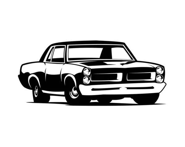 Pontiac Gto Judge Silhouette Legendary Muscle Car Vector Design 1969 — Stock Vector