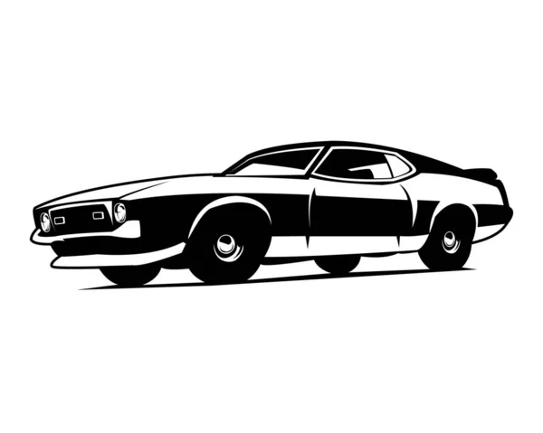 Ford Mustang Mach Car Logo Vector Art Design Färdig Billogotyp — Stock vektor