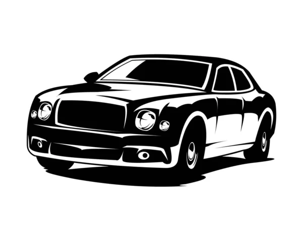 Bentley Mulsanne Bil Logotyp Vektor Isolerad Vit Bakgrund Visas Från — Stock vektor