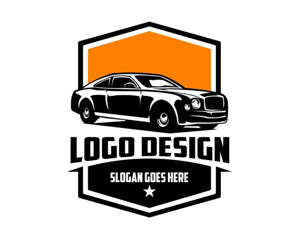 Logo Voiture Bentley Mulsanne Vue Face Avec Élégant Design Vectoriel — Image vectorielle