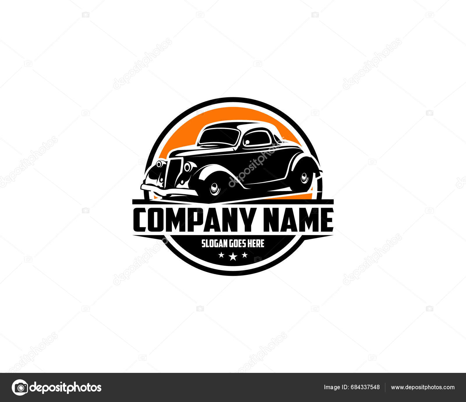 Logo Car 1932 Ford Coupe Isolated White Background Shown Side Stock ...