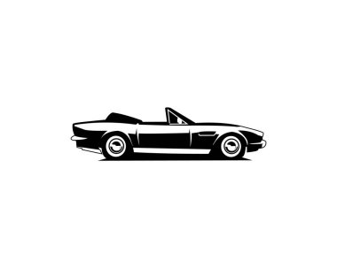 1964 vektörü Aston Martin dbs logo, rozet, amblem ve simge için en iyi kenar görünümü 10 ep içinde kullanılabilir beyaz arkaplan üzerinde izole.