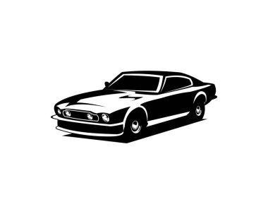 1964Aston Martin.Beyaz arka plan görüntüsünde yalıtılmış. Araba endüstrisi için en iyisi. Logolar, rozetler, amblemler ve simgeler. 10 OS içinde vektör illüstrasyonu kullanılabilir.
