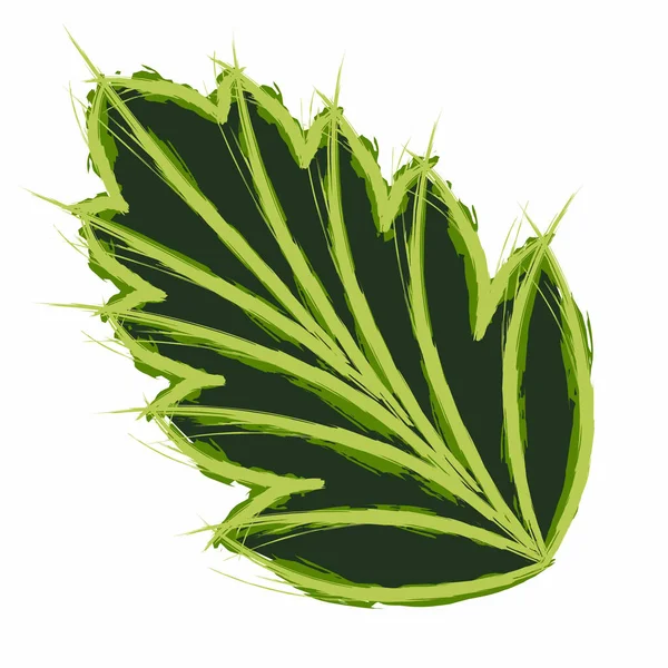 Leaves Seamless Vector Floral Background Leaf Print Illustration Summer Jungle — Vector de stock