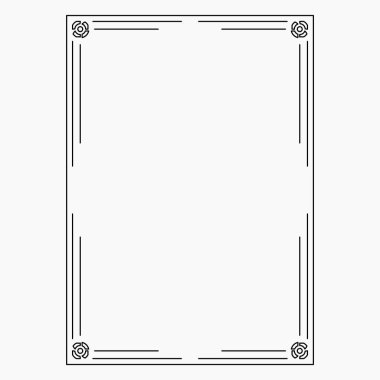 Orijinal resim, dekoratif süsleme çerçevesi, orijinal tasarım, tasarımınız için fikir