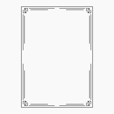 Orijinal resim, dekoratif süsleme çerçevesi, orijinal tasarım, tasarımınız için fikir