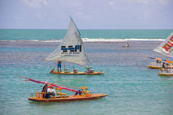 stock image People have fun in brazilian beach on October, 2022, Porto de Galimhas, Brazil.