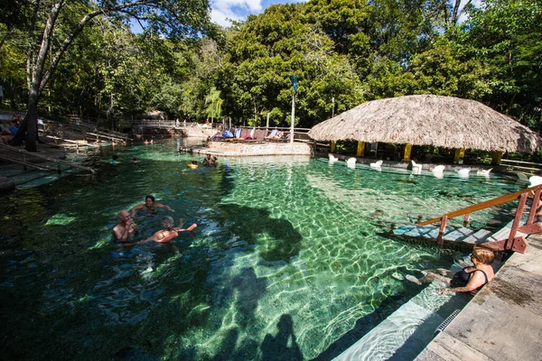 stock image Brazilian people have fun in aquatic park on January, 2019, Rio Quente