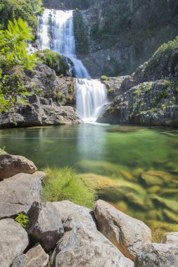 Brezilya halkı 2023 Temmuz 'unda şelalede eğleniyor..