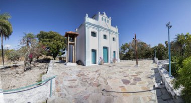 2025 Haziran 'ında Goias şehrinin tarihi merkezindeki eski kilise, Brezilya' nın Goias kenti..