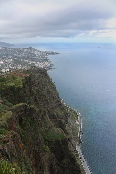 Widok Najwyższy Klif Europie Maderze — Zdjęcie stockowe
