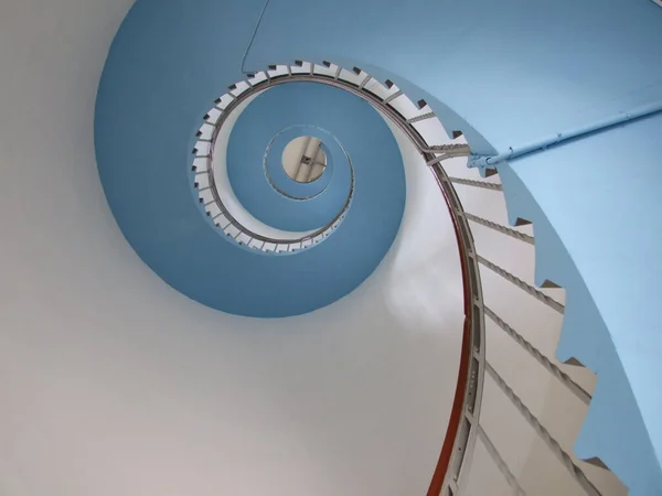 stock image The path leads via a spiral staircase to the top