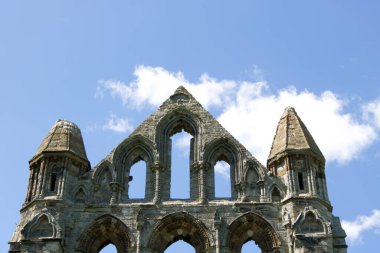 Kuzey Yorkshire İngiltere 'deki manastır harabeleri