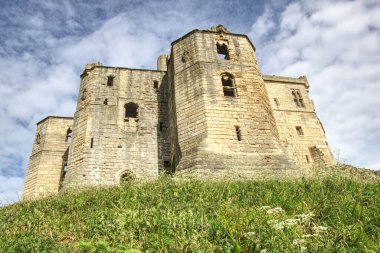 Northumberland İngiltere 'deki Workworth Şatosu