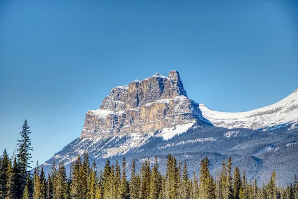 stock image mountain with blue sky in Banff national park Canada