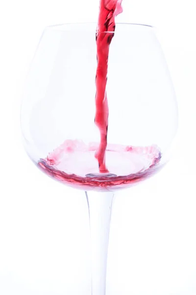 Wine Poured Glass — Stock Photo, Image