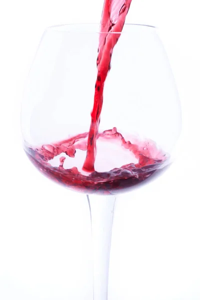Vino Versato Bicchiere — Foto Stock