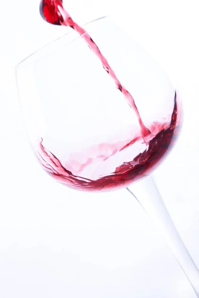 Gegoten Een Glas Wijn — Stockfoto