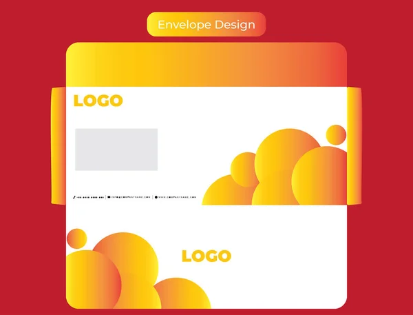 Design Envelope Regular Corporativo — Vetor de Stock
