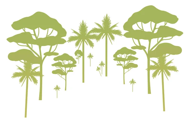 Εικονογράφηση Διάνυσμα Σύνολο Των Διαφόρων Ειδών Δέντρων — Διανυσματικό Αρχείο