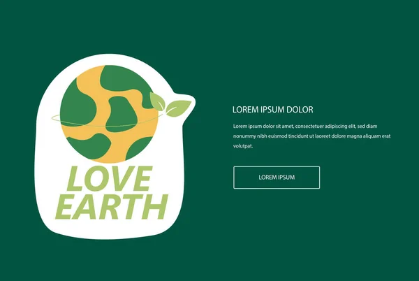 Eco Green Badge Flat Nature Great Web Poster Natural Products — Stok Vektör
