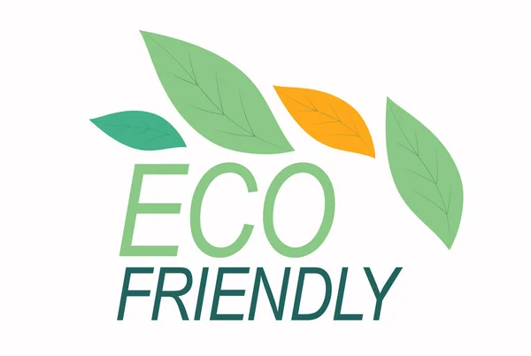 Eco Grön Perfekt För Webb Affisch Naturliga Produkter Presentation Mallar — Stock vektor