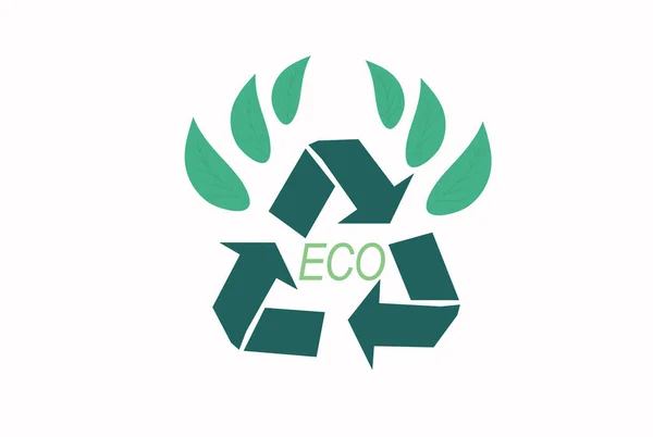 Eco Groen Great Voor Web Poster Natuurlijke Producten Presentatie Sjablonen — Stockvector