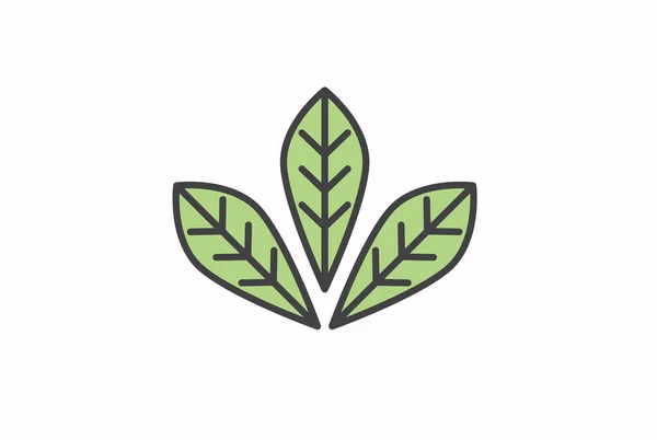 Vektor Přírody Ekologie Ekologické Environmentální Značky Jednoduchý Symbol Udržitelnosti Životního — Stockový vektor