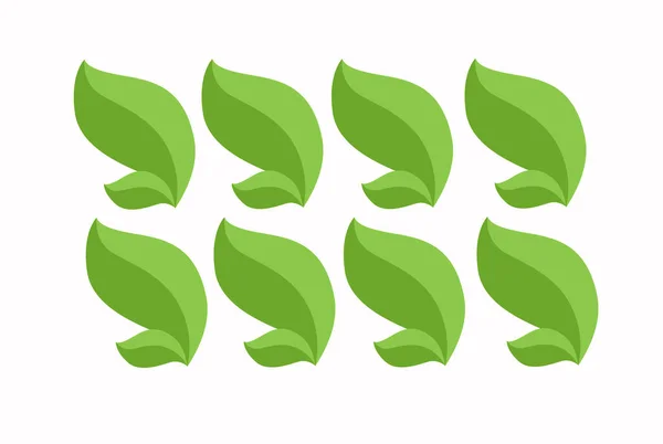 Modèle Entreprise Symboles Écologiques Écologiques Bio Nature Illustration Bio Éco — Image vectorielle