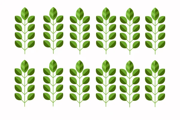 Bio Natuur Groene Eco Vector Symbolen Business Template Illustratie Van — Stockvector